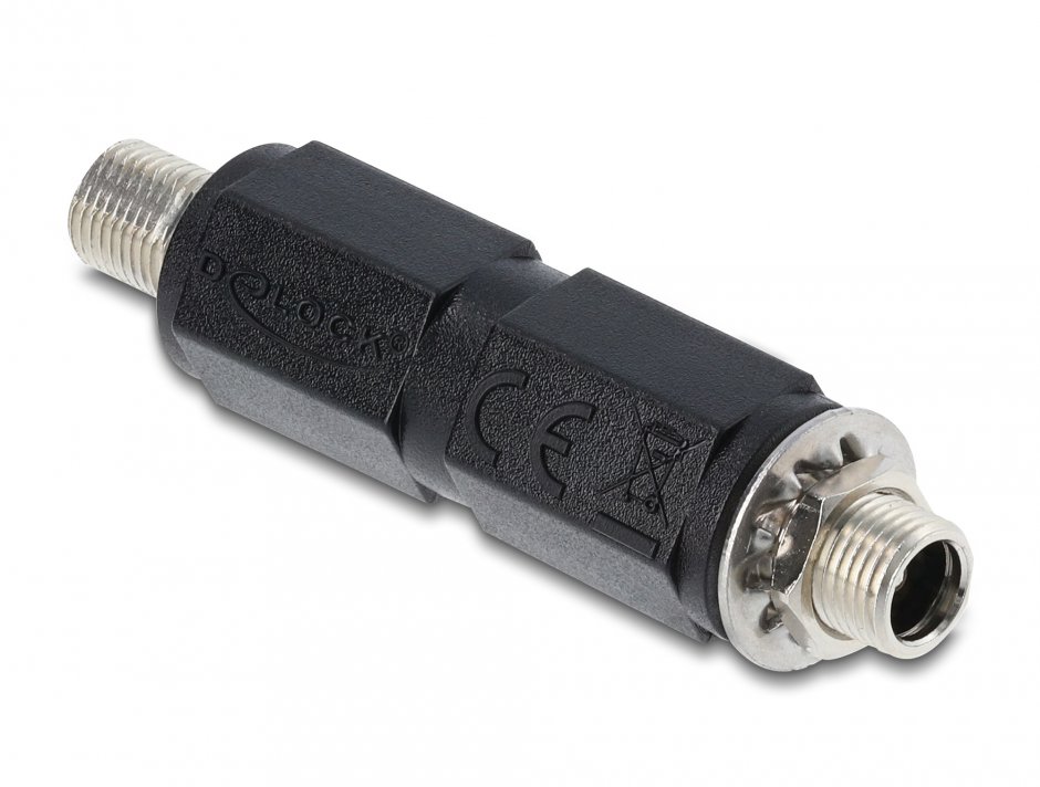 Imagine Adaptor cu filet DC 5.5 x 2.5 mm M-M, Delock 90940