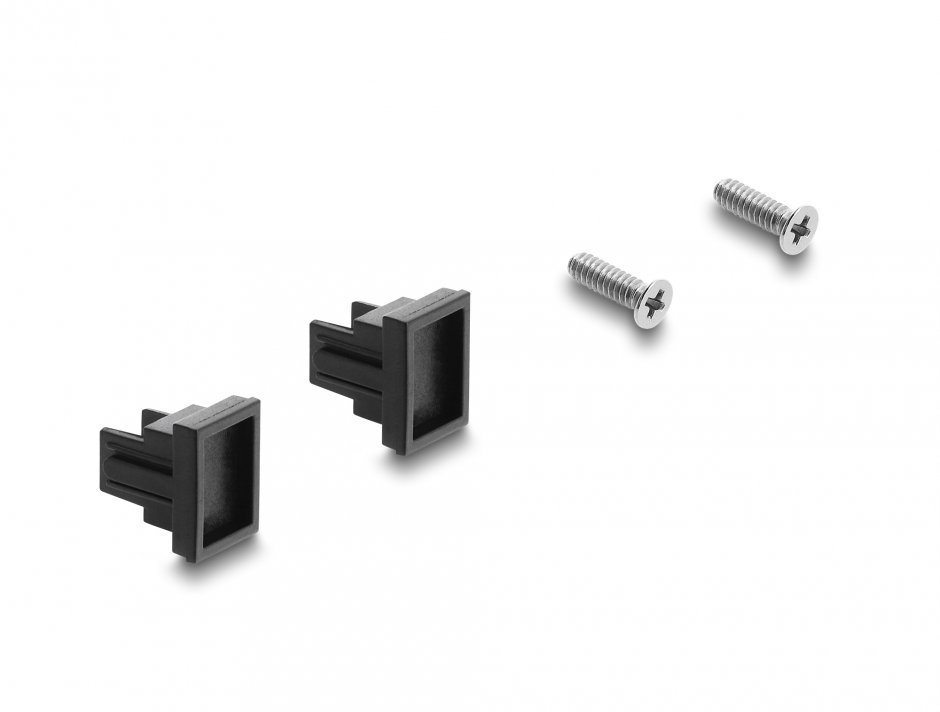 Imagine Modul fibra optica SC Simplex M-M montare panou Alb/albastru, Delock 91095