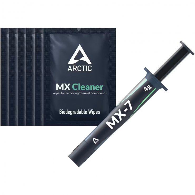 Imagine Pasta siliconica MX-7 4g + 6 buc servetele MX Cleaner, Arctic ACTCP00092A