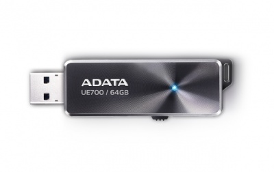 Imagine USB Stick ADATA AUE700 64GB USB 3.0, Black AUE700-64G-CBK