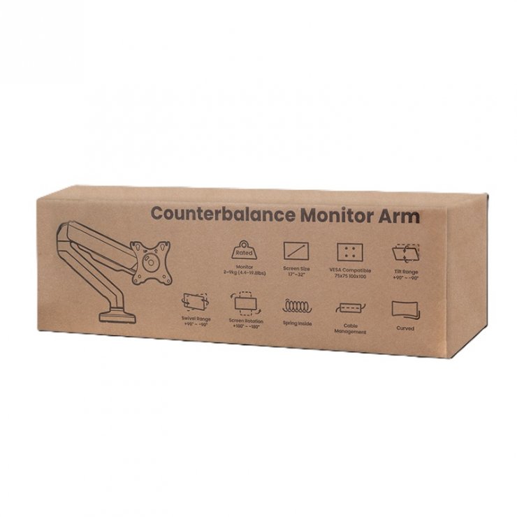 Imagine Suport monitor 17-32" pentru masa cu gas spring, Logilink BP0176