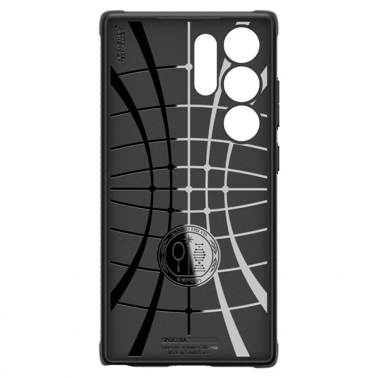 Imagine Husa pentru Samsung Galaxy S24 Ultra Matte Negru, Spigen Rugged Armor