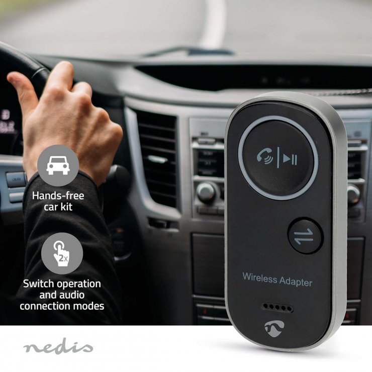 Imagine Bluetooth Transmitter Receiver, Nedis BTTC2500BK