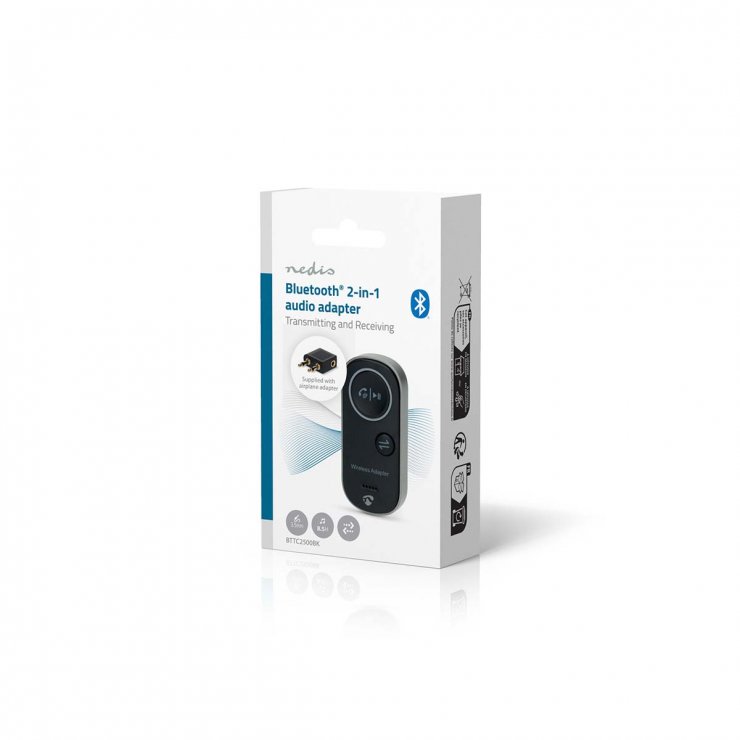 Imagine Bluetooth Transmitter Receiver, Nedis BTTC2500BK