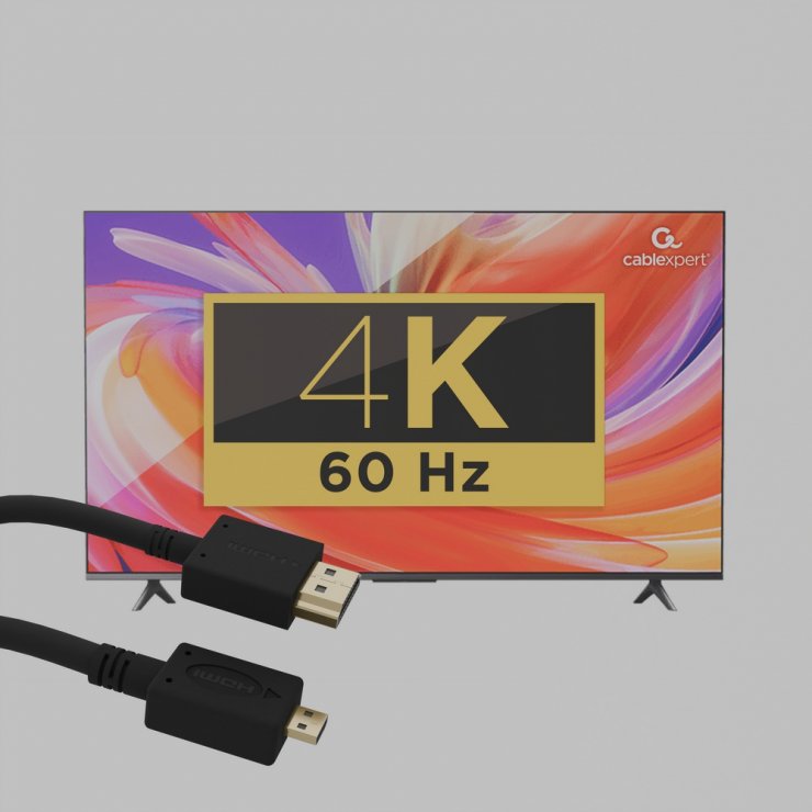 Imagine Cablu HDMI la micro HDMI-D 4K60Hz 3m, Gembird CC-HDMID-10
