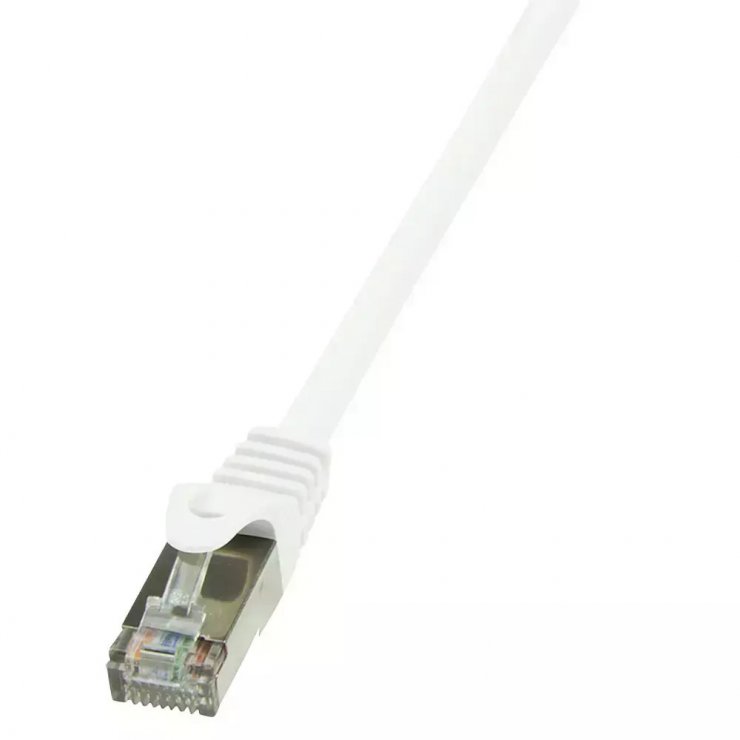 Imagine Cablu de retea RJ45 FTP Cat6 0.25m Alb, Logilink CP2011S
