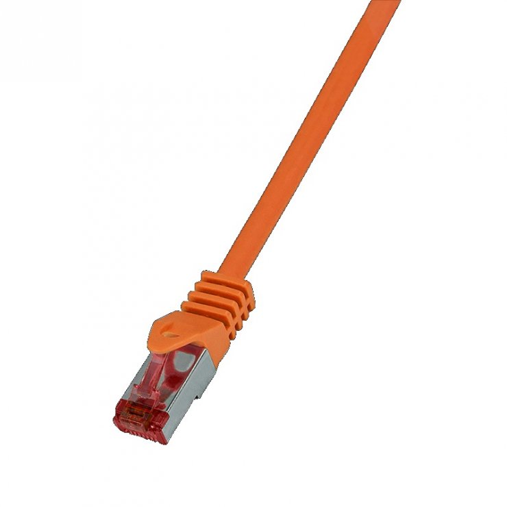 Imagine Cablu de retea RJ45 SFTP cat6 LSOH 2m Orange, Logilink CQ2058S