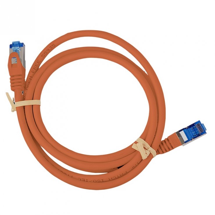 Imagine Cablu de retea RJ45 SFTP cat6A LSOH 5m orange, Logilink CQ3078S