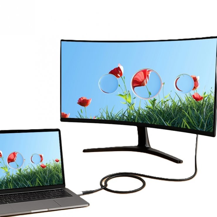 Imagine Cablu USB 3.2 Gen2x2 Type C 20Gbps/100W/4K60Hz cu LED T-T 1m Negru, Logilink CU0432