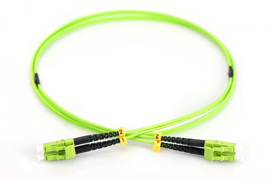 Imagine Cablu fibra optica Duplex Multimode LC - LC OM5 10m Verde, Digitus DK-2533-10-5
