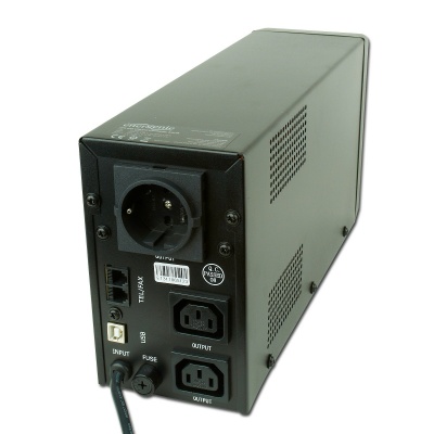 Imagine UPS 850VA AVR, display LCD, black, Gembird EG-UPS-032