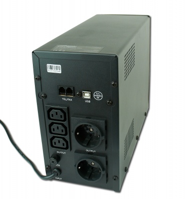 Imagine UPS 1500VA AVR, display LCD, black, Gembird EG-UPS-034
