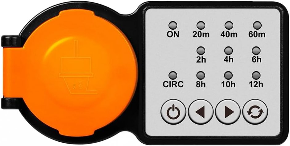 Imagine Priza de exterior IP44 Schuko cu timer, Logilink ET0015