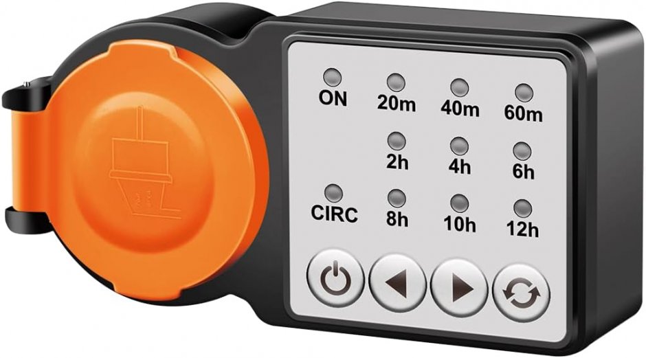 Imagine Priza de exterior IP44 Schuko cu timer, Logilink ET0015