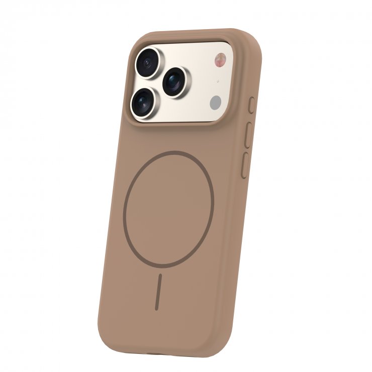 Imagine Husa pentru iPhone 17 Pro/ iPhone 18 Pro compatibil MagSafe PC/Silicon Brown, TFO Silicone Thin Mag