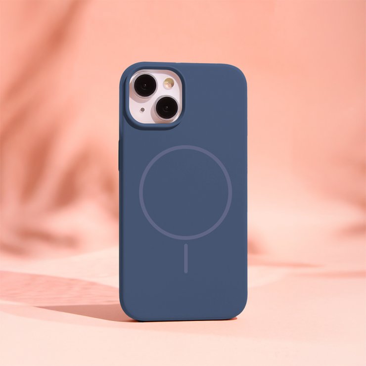 Imagine Husa pentru iPhone 16 Pro Max compatibil MagSafe PC/Silicon/TPU Dark Blue, TFO Silicone Thin Mag