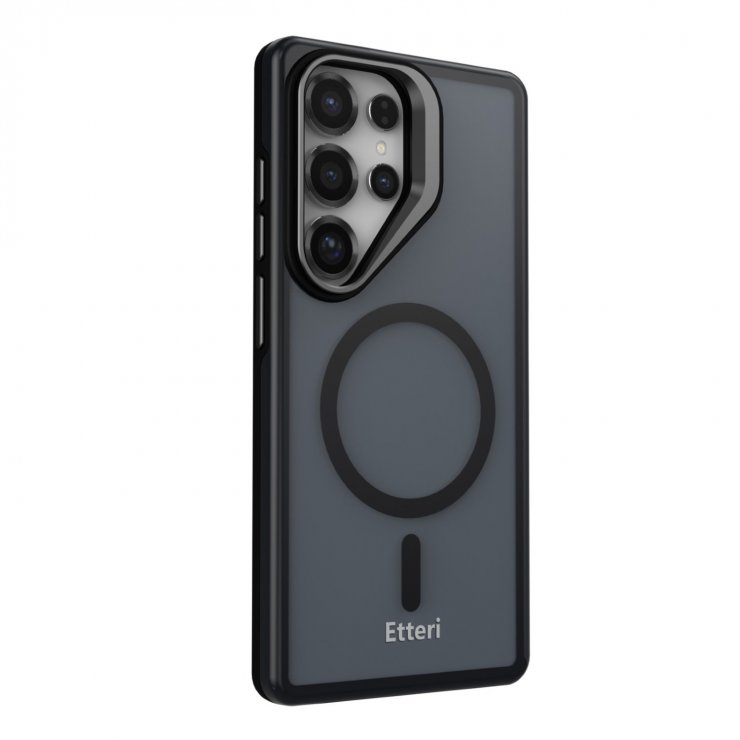 Imagine Husa pentru Samsung Galaxy S25 Ultra compatibil MagSafe PC/TPU Negru, Etteri Morning Fog