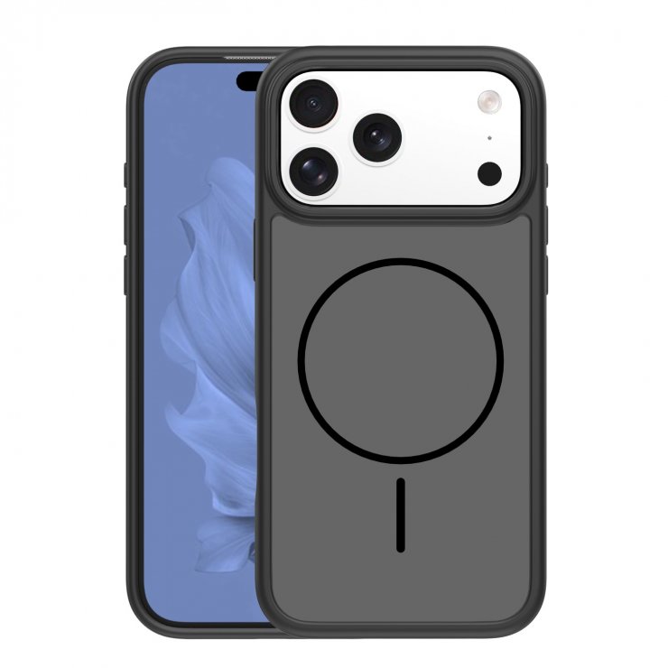 Imagine Husa pentru iPhone 17 Pro Max/iPhone 18 Pro Max compatibil MagSafe PC/TPU Negru, TFO Frame Thin Mag