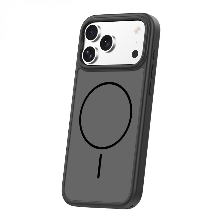 Imagine Husa pentru iPhone 17 Pro Max/iPhone 18 Pro Max compatibil MagSafe PC/TPU Negru, TFO Frame Thin Mag
