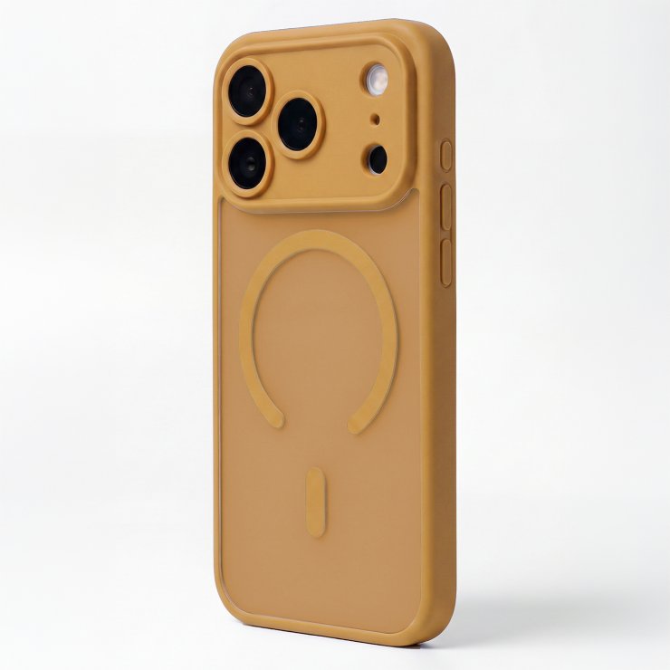 Imagine Husa pentru iPhone 17 Pro/iPhone 18 Pro compatibil MagSafe PC/TPU Brown, TFO Mag Matt