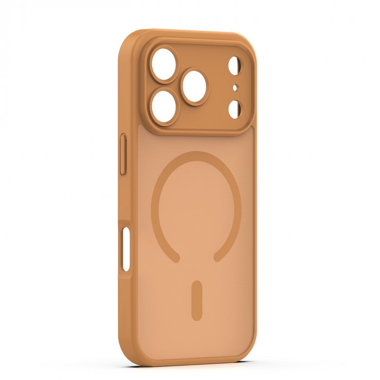 Imagine Husa pentru iPhone 17 Pro Max/iPhone 18 Pro Max compatibil MagSafe PC/TPU Brown, TFO Mag Matt