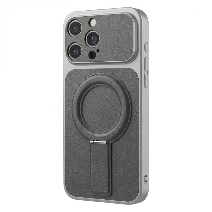 Imagine Husa pentru iPhone 17 Pro compatibil MagSafe PC/TPU Gri, TFO Luxgrip Mag
