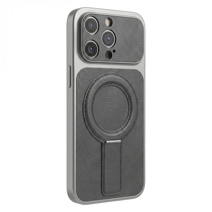 Imagine Husa pentru iPhone 17 Pro Max compatibil MagSafe PC/TPU Gri, TFO Luxgrip Mag