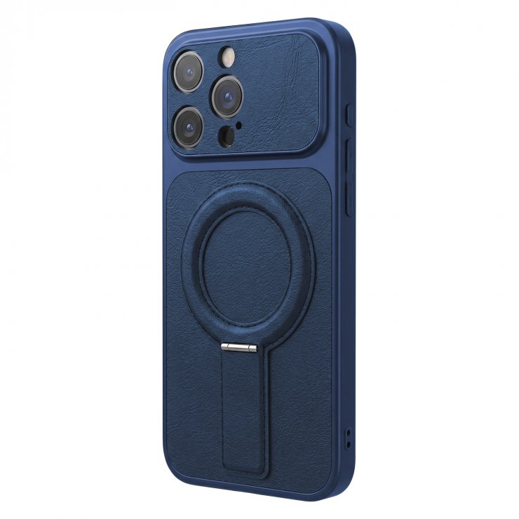Imagine Husa pentru iPhone 17 Pro compatibil MagSafe PC/TPU Dark Blue, TFO Luxgrip Mag