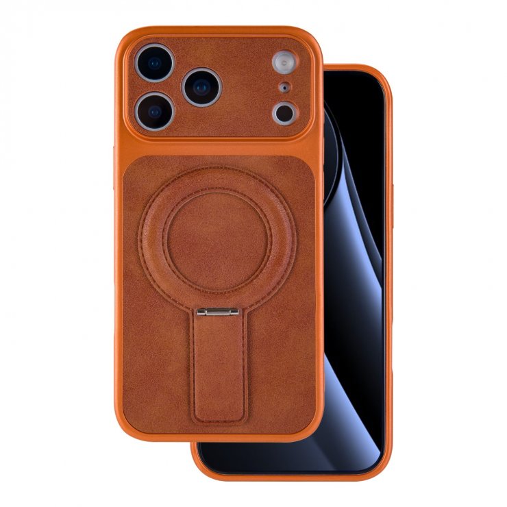 Imagine Husa pentru iPhone 17 Pro compatibil MagSafe PC/TPU Orange, TFO Luxgrip Mag