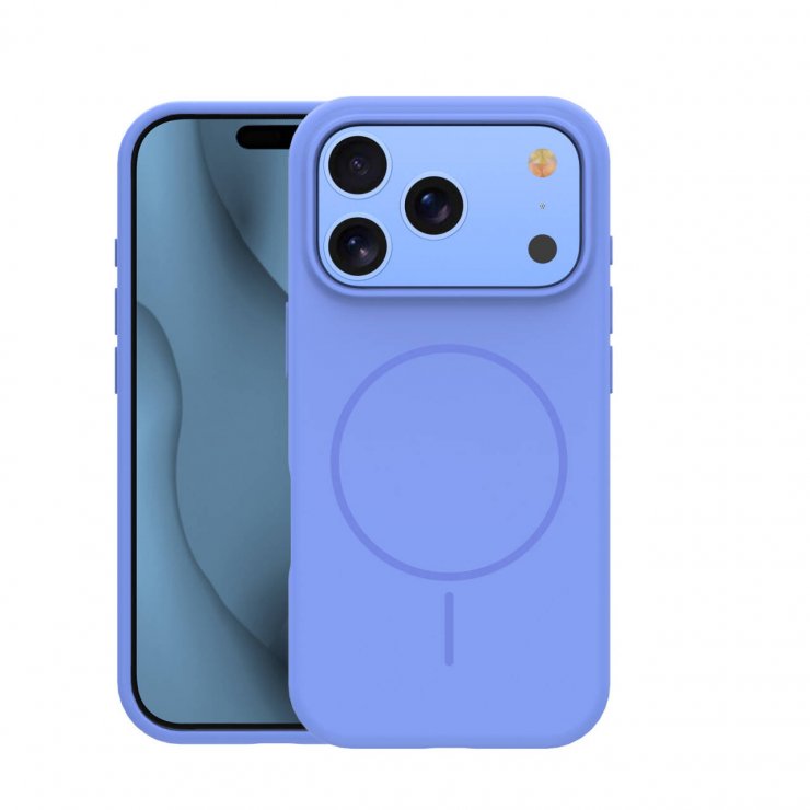 Imagine Husa pentru iPhone 17 Pro/ iPhone 18 Pro compatibil MagSafe PC/Silicon/TPU Sky Blue, TFO Silicone Thin Mag