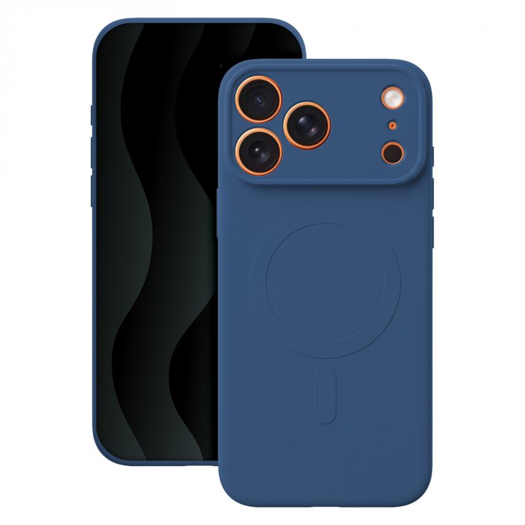 Imagine Husa pentru iPhone 17 Pro/iPhone 18 Pro compatibil MagSafe Navy Blue, TFO Simple Color Mag