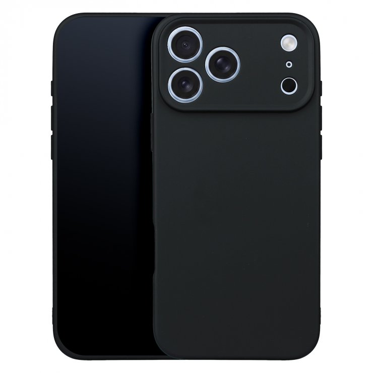 Imagine Husa pentru iPhone 17 Pro Max/iPhone 18 Pro Max Silicon Negru, TFO