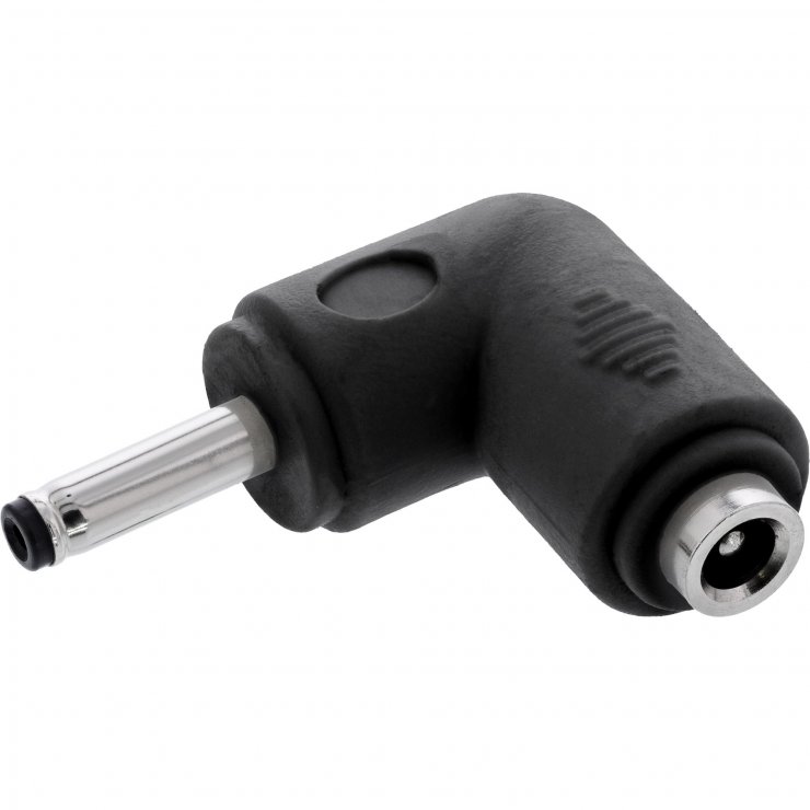 Imagine Adaptor alimentare DC 3.5x1.35mm T-M unghi Negru, InLine IL26899C
