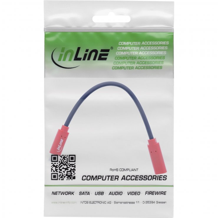 Imagine Cablu prelungitor USB type C data blocker T-M 240W PD 0.2m, InLine IL31654
