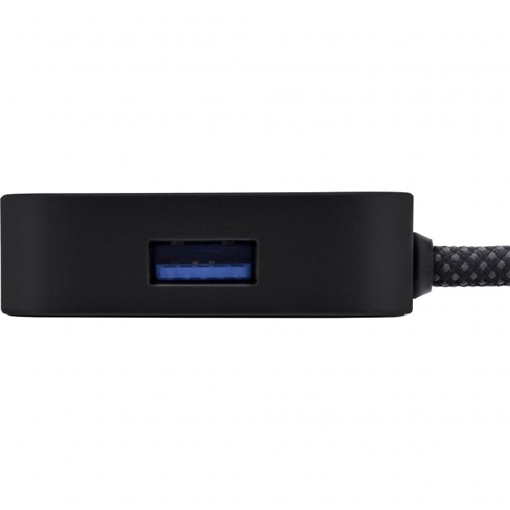 Imagine Cititor amprenta USB-A + HUB USB-A + USB type C 1.5m Negru, InLine IL41360S
