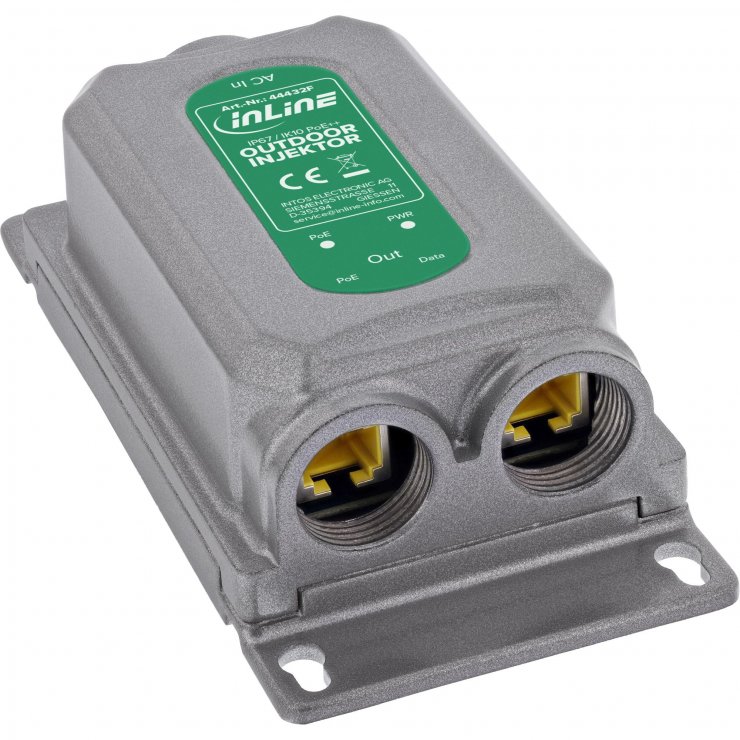 Imagine Injector PoE++ 60W 1Gb/s exterior IP67, InLine IL44432F