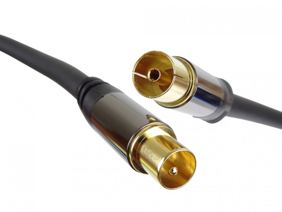 Imagine Cablu prelungitor coaxial antena 75Ohm (135dB) T-M 1.5m, kjqiec015