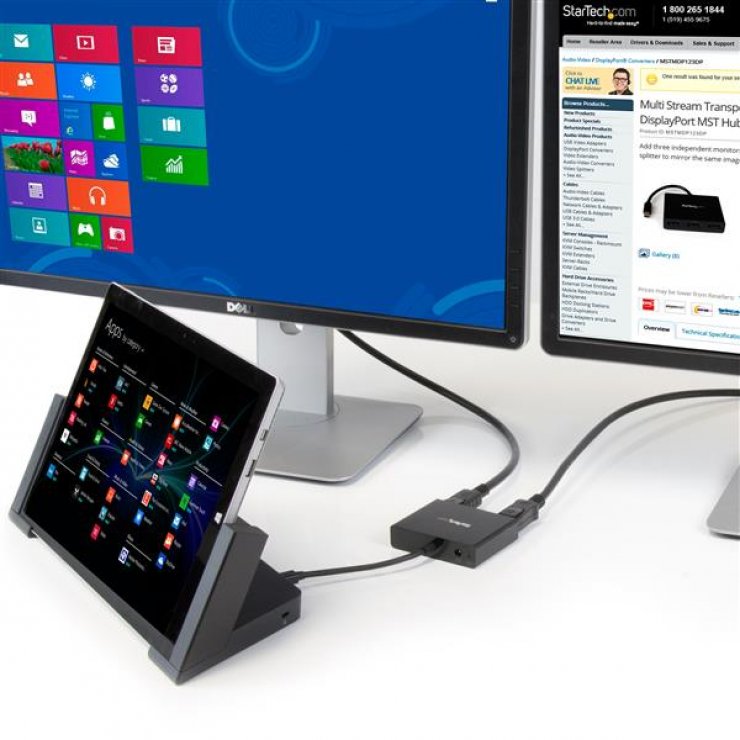 Imagine Adaptor Displayport la 2 x Displayport 8K60Hz MST, Kportad17