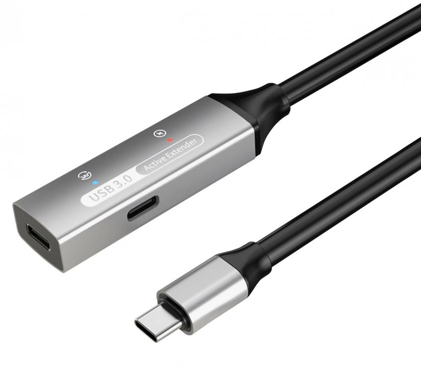 Imagine Cablu prelungitor USB 3.2 type C activ cu alimentare T-M 20m, ku31rep20al