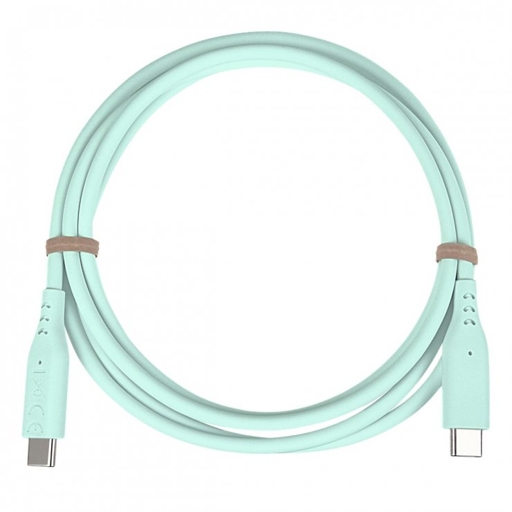 Imagine Cablu USB 2.0 type C 60W T-T 1.5m silicon Turcoaz, ku31sa15t
