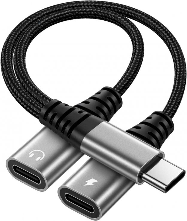 Imagine Splitter USB type C la 2 x USB type C incarcare + audio T-M DAC, ku31zvuk06