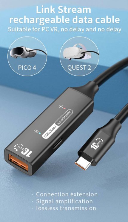 Imagine Cablu prelungitor USB-A la USB type C 10Gbps activ M-T 5m, ku3rep5bl