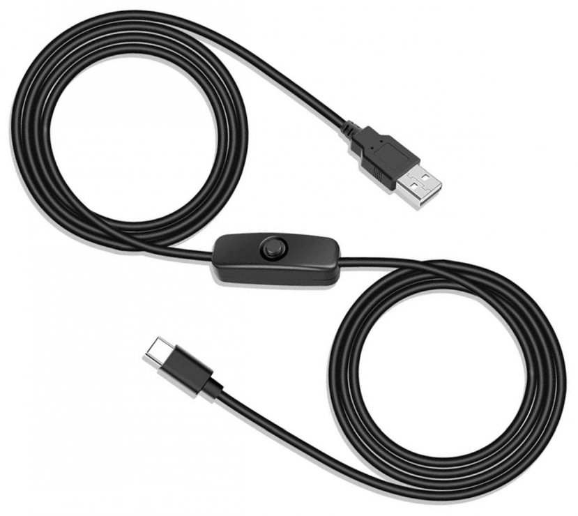 Imagine Cablu de incarcare USB-A la USB type C cu switch ON/OFF T-T 1m Negru, kupaasw2