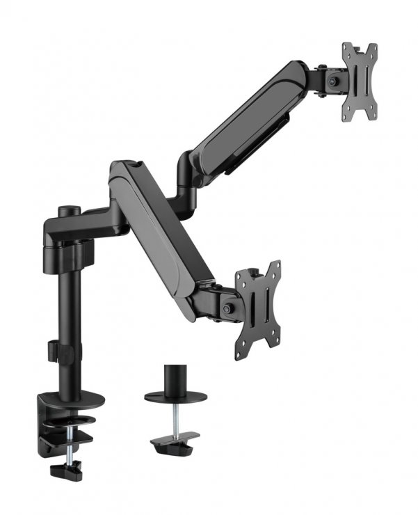Imagine Suport masa pentru 2 monitoare 17"-32" max. 9kg, Gembird MA-DA2P-01