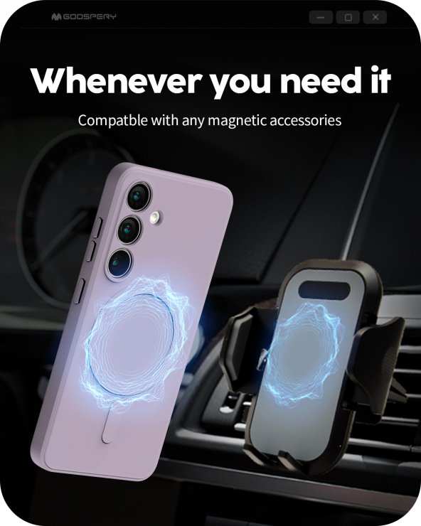 Imagine Husa pentru iPhone 17 Pro/iPhone 18 Pro compatibil MagSafe Sierra blue, Mercury Semi-Silicon