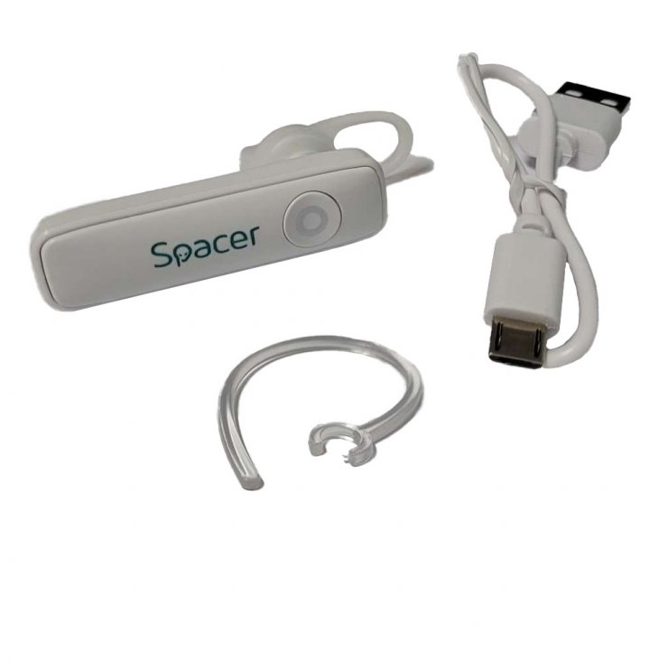 Imagine Casca wireless pentru smartphone, Spacer SPBH-HF-01-WH*