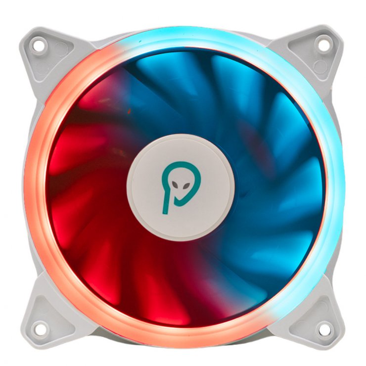 Imagine Ventilator PC 120x120x25 mm ARGB 3/4 pini Alb, Spacer SPFC-120-WH-ARGB