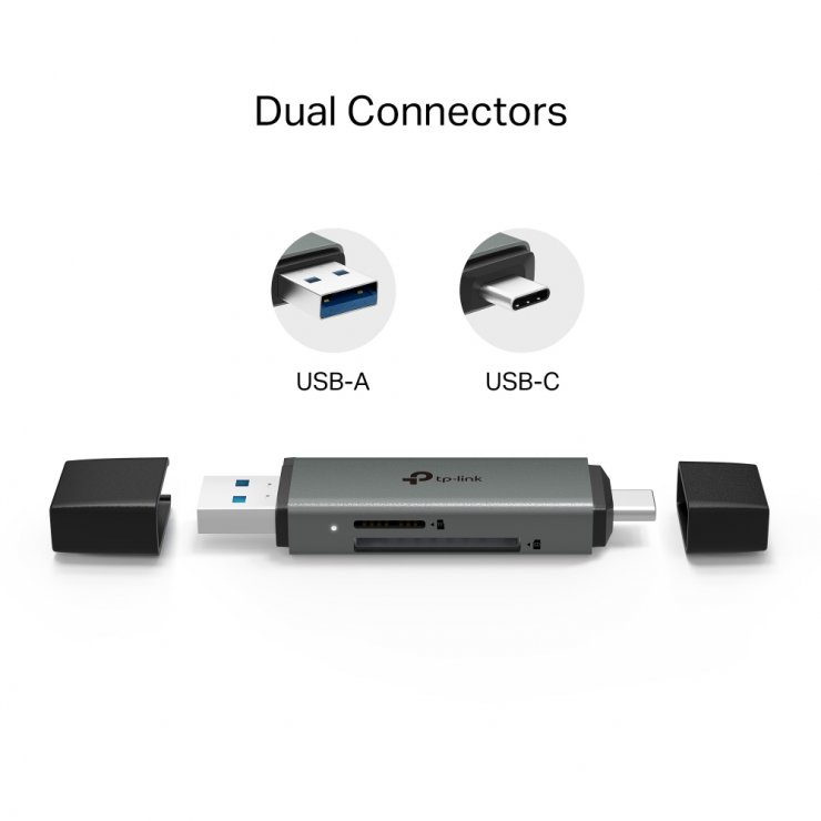 Imagine Cititor de carduri USB 3.0 type A+C la SD/microSD 3.0, TP-LINK UA430D
