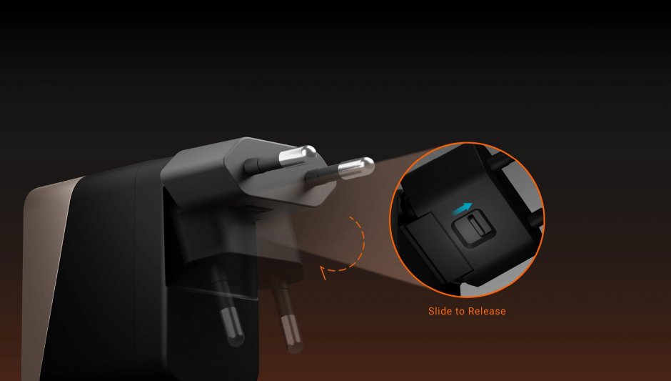Imagine Incarcator priza 2 x USB type C + 1 x USB-A GaN 65W, ATEN UP365