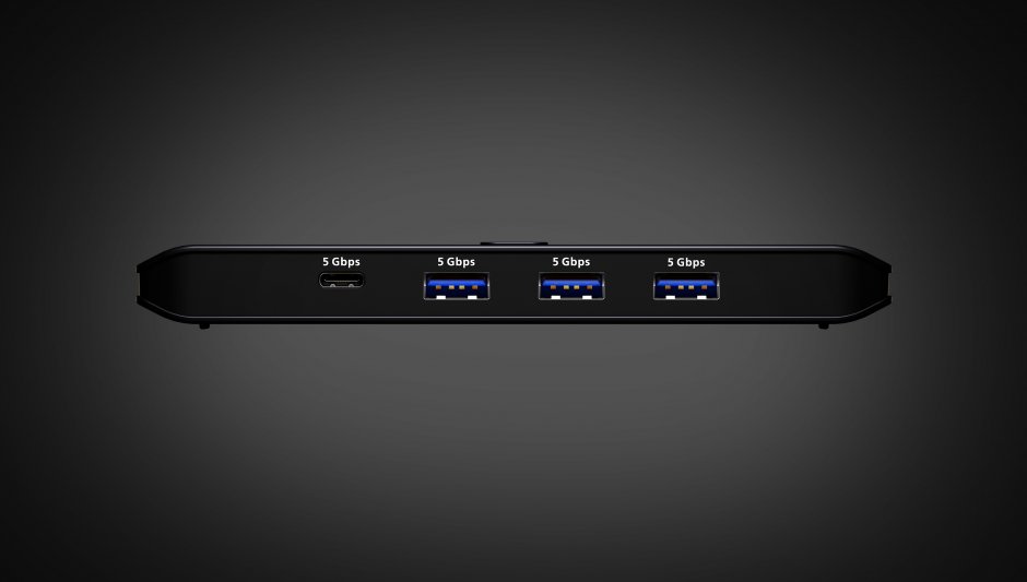 Imagine Sharing switch 2 x 4 USB 3.2 Gen1 (Host Type: A+C) cu alimentare USB-C, ATEN US5324